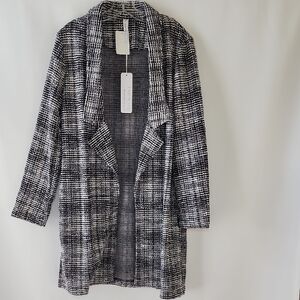 Black & Ivory Brixton Textured Midi Blazer